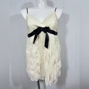 NWT Bloomchic Size 14-16 Ivory Sleeveless Chiffon Tunic Top Adustable Strap